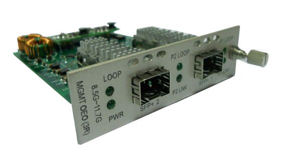 8.5G ~ 11.7G OEO ไฟเบอร์สื่อแปลง AC220V สัญญาณระยะไกลที่ไม่จัดการ (3R Repeater)
