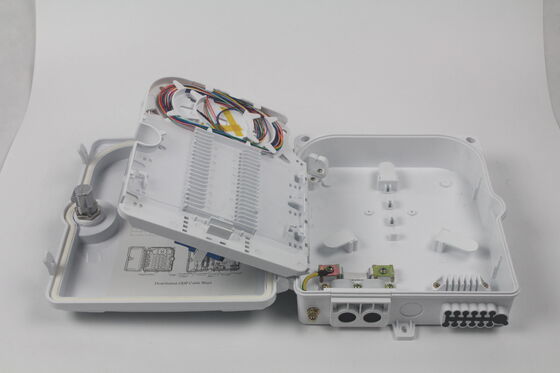 การบํารุงรักษาง่าย FTTH สายไฟเบอร์ออปติก ปิดกล่องด้วย IP65 การคุ้มครองและ 0.2dB การสูญเสียการใส่