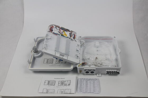 การบํารุงรักษาง่าย FTTH สายไฟเบอร์ออปติก ปิดกล่องด้วย IP65 การคุ้มครองและ 0.2dB การสูญเสียการใส่