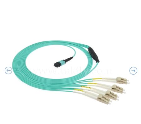 สายแพทช์ฝ่าวงล้อม MPO / MTP-LC | โซลูชันการเดินสายไฟเบอร์ออปติกแบบมัลติคอร์ความหนาแน่นสูง