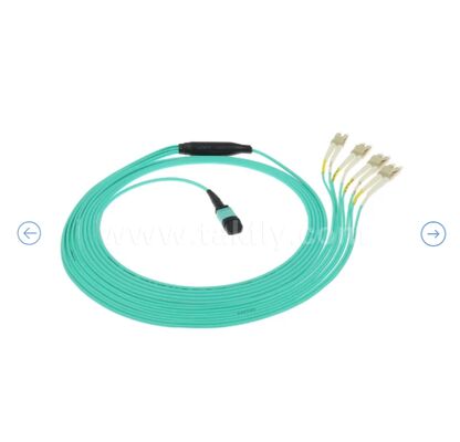 สายแพทช์ฝ่าวงล้อม MPO / MTP-LC | โซลูชันการเดินสายไฟเบอร์ออปติกแบบมัลติคอร์ความหนาแน่นสูง