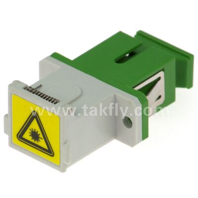 SC Zirconia Sleeve Fiber Optic Adapter พร้อมตัวเลือก Duplex และการตั้งค่า Flangeless
