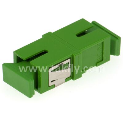 SC Zirconia Sleeve Fiber Optic Adapter พร้อมตัวเลือก Duplex และการตั้งค่า Flangeless