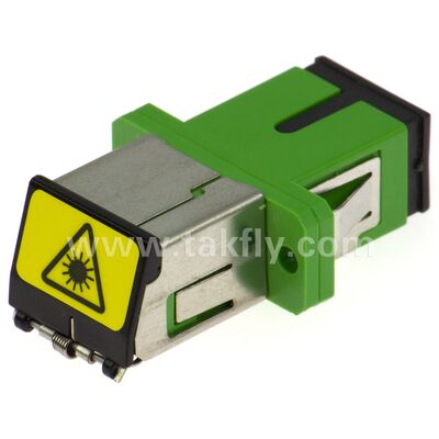 SC Zirconia Sleeve Fiber Optic Adapter พร้อมตัวเลือก Duplex และการตั้งค่า Flangeless