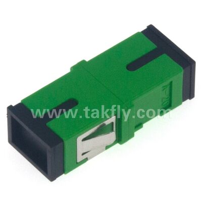 SC Zirconia Sleeve Fiber Optic Adapter พร้อมตัวเลือก Duplex และการตั้งค่า Flangeless
