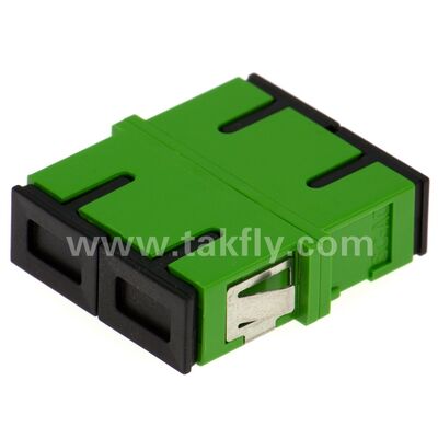 SC Zirconia Sleeve Fiber Optic Adapter พร้อมตัวเลือก Duplex และการตั้งค่า Flangeless