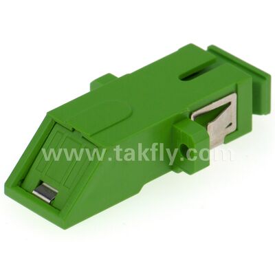SC Zirconia Sleeve Fiber Optic Adapter พร้อมตัวเลือก Duplex และการตั้งค่า Flangeless