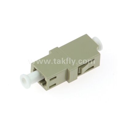 อะแดปเตอร์ไฟเบอร์ออปติก SC – ปลอกเซอร์โคเนีย, แบบไม่มีหน้าแปลนหรือแบบหน้าแปลนคู่ สำหรับการทำงาน SM/MM, -40~85°C