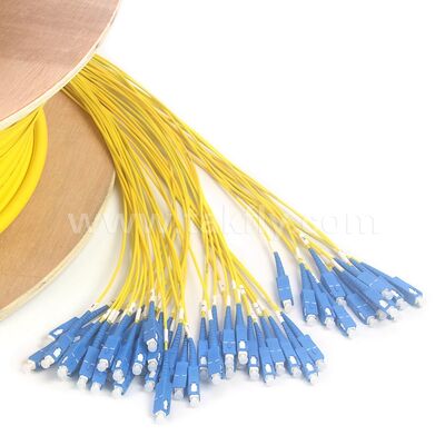 สายพับไฟเบอร์ออปติก 48Cores SC-SC Pre-terminated Breakout Patchcord สําหรับศูนย์ข้อมูลโทรคมนาคม
