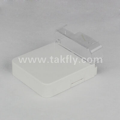 1 ช่องปิดไฟเบอร์ออปติก, SC LC Simplex Duplex Adapter, ผิวติดตั้งแผ่นผนัง, ไม่มีช่องตัดไฟเบอร์, การจัดการเคเบิลพอร์ตด่วน, OEM Custom Logo, FTTH FTTx Work Area Subsystem