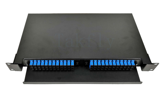 1U 48F Rack Mount Fiber ODF รางเลื่อน, เอสซีแอดป์เตอร์ ที่เข้ากันได้