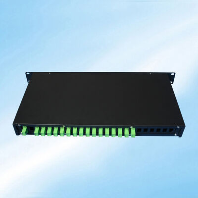 1X16 Rack Mount ไฟเบอร์ออปติก PLC Splitter