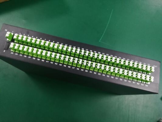 1×128 การนับพอร์ตสูง PLC Splitter Rack Mount Patch Panel ความหนาแน่นสูงสุด FTTX การกระจาย