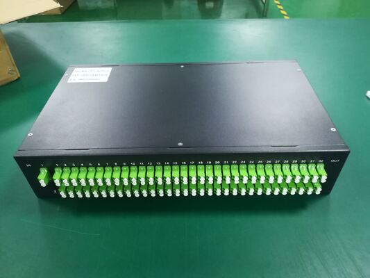 1×128 การนับพอร์ตสูง PLC Splitter Rack Mount Patch Panel ความหนาแน่นสูงสุด FTTX การกระจาย