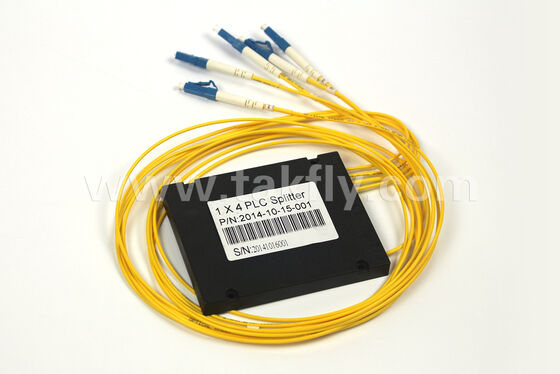 ABS Box PLC Splitter 1×2 ถึง 1×64 ความเสียต่ํา อุณหภูมิที่กว้าง สามารถปรับแต่งได้