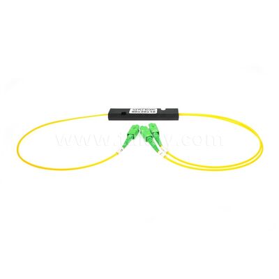 PLC Fiber Splitter ₹ 3.0mm Mini ABS Box, SM G657A1, SC/APC สําหรับการเชื่อมต่อและกระจายสัญญาณทางออปติกในระบบ PON