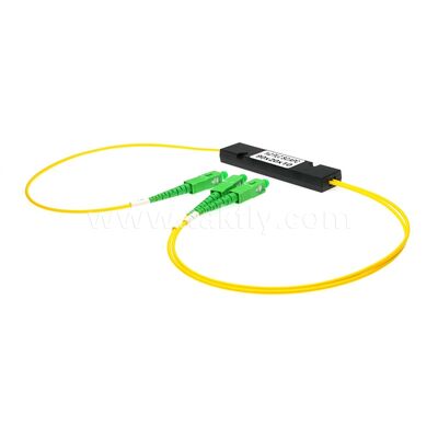 PLC Fiber Splitter ₹ 3.0mm Mini ABS Box, SM G657A1, SC/APC สําหรับการเชื่อมต่อและกระจายสัญญาณทางออปติกในระบบ PON
