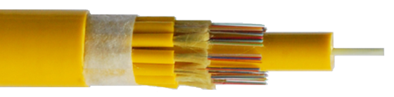 สายไฟฟ้าออปติกส์ขนาดเล็ก 2 ถึง 144 หลัก กว้างเล็ก ไม่เป็นโลหะ แผ่น LSZH/PVC