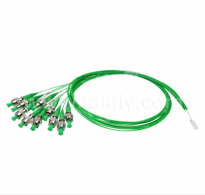 แอเรย์ไฟเบอร์ 10 ช่องที่มี 10 × FC / APC Connectors √ FA 10CH ถึง FC / APC × 10CH การประกอบ Breakout, V-Groove ความแม่นยําสูง, การสะท้อนหลังต่ํา (≥ 60dB)สําหรับ Multi-Channel Optical Testing และ Silicon Photonic