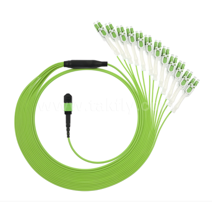 MPO/MTP to LC Uniboot Breakout Patch Cord – OM5 Multimode, 1×24, Space-Saving Uniboot LC Connectors, for High-Density Data Center & 40G/100G/400G Applications