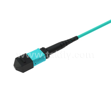 สายแพทช์ Trunk ขนาดเล็ก MPO/PC 24-Core – มัลติโหมด OM3, อินพุต 2×MPO ถึง 2×เอาต์พุต MPO, การสูญเสียการแทรกต่ำ, สำหรับศูนย์ข้อมูลความหนาแน่นสูงและแอปพลิเคชัน SR4 40G/100G