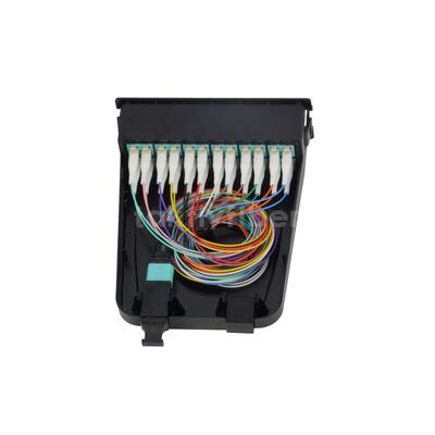 Takfly 1U/2U Sliding Patch Panel หน่วยพับและเล่นความหนาแน่นสูง MTP / MPO ไปยัง Cassette LC สําหรับเส้นใยสูงสุด 192