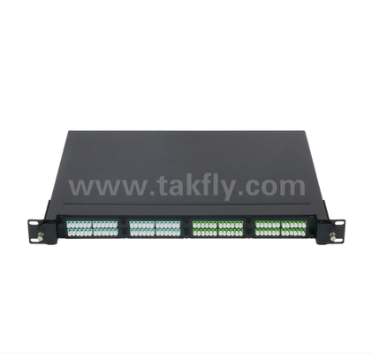 1U 19" MPO/MTP แพทช์แพนเนลความหนาแน่นสูง 4 สล็อตคาเซ็ท