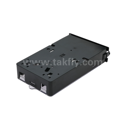 โมดูลแคสเท็ตที่ปิดก่อน TK-HRM-04, 12C/24C, รูปแบบสองแบบ: LC Pigtail Fusion หรือ MPO-LC การจัดการแคสเท็ต, Plug-and-Play สําหรับสายเชื่อมศูนย์ข้อมูล