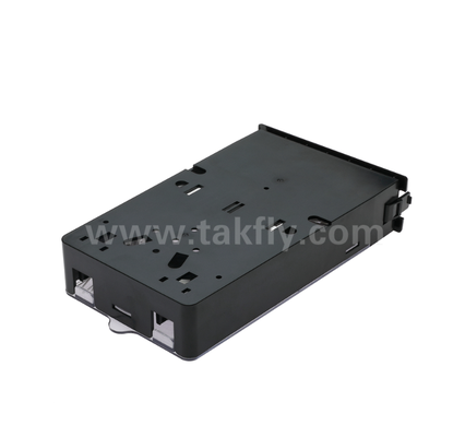 โมดูลแคสเท็ตที่ปิดก่อน TK-HRM-04, 12C/24C, รูปแบบสองแบบ: LC Pigtail Fusion หรือ MPO-LC การจัดการแคสเท็ต, Plug-and-Play สําหรับสายเชื่อมศูนย์ข้อมูล