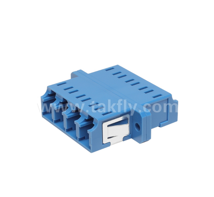 แอดป์เตอร์ไฟเบอร์ LC Quad ราคา 4× LC Duplex การออกแบบที่ประหยัดพื้นที่ สําหรับการเชื่อมต่อเคเบิลกับเคเบิลและเคเบิลกับอุปกรณ์