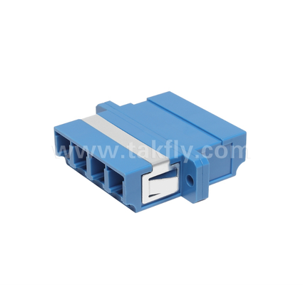แอดป์เตอร์ไฟเบอร์ LC Quad ราคา 4× LC Duplex การออกแบบที่ประหยัดพื้นที่ สําหรับการเชื่อมต่อเคเบิลกับเคเบิลและเคเบิลกับอุปกรณ์