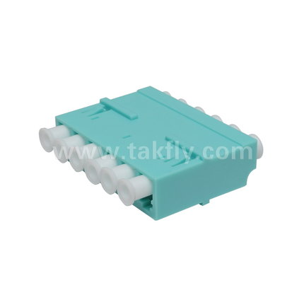 LC 6-Way Adapter 6 ใน 1 LC Duplex, High-Density Fiber Adapter, เสียการใส่ต่ํา, สําหรับศูนย์ข้อมูลและ FTTx High-Density Patching
