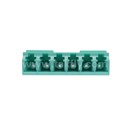 LC 6-Way Adapter 6 ใน 1 LC Duplex, High-Density Fiber Adapter, เสียการใส่ต่ํา, สําหรับศูนย์ข้อมูลและ FTTx High-Density Patching