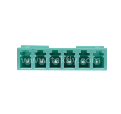 LC 6-Way Adapter 6 ใน 1 LC Duplex, High-Density Fiber Adapter, เสียการใส่ต่ํา, สําหรับศูนย์ข้อมูลและ FTTx High-Density Patching