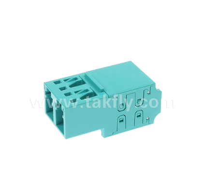 LC Duplex Polarity Switchable Adapter – Field-Reversible A/B Polarity, Built-in Light Blocking Plates, Protects Eyes from Laser Exposure, for Data Center & FTTx High-Density Patching