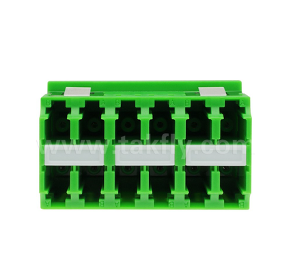 12-Port High-Density LC-LC Adapter 12-Core, Multi-Channel Data Transmission, Low Insertion Loss สําหรับศูนย์ข้อมูลและเครือข่ายไฟเบอร์ความเร็วสูง