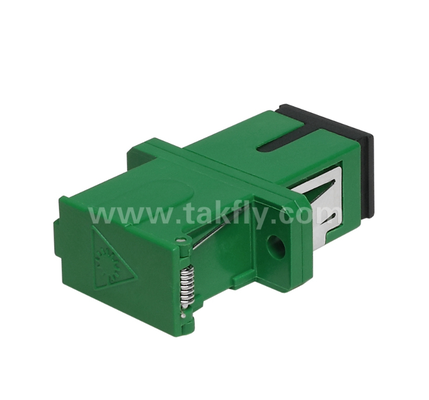 อะแดปเตอร์ SC Simplex พร้อมฝาปิดภายนอกและชัตเตอร์ด้านข้าง – กันฝุ่นและป้องกันดวงตาด้วยเลเซอร์ การสูญเสียการแทรกต่ำ สำหรับศูนย์ข้อมูลและการเชื่อมต่อไฟเบอร์ FTTx