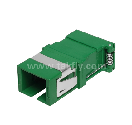 อะแดปเตอร์ SC Simplex พร้อมฝาปิดภายนอกและชัตเตอร์ด้านข้าง – กันฝุ่นและป้องกันดวงตาด้วยเลเซอร์ การสูญเสียการแทรกต่ำ สำหรับศูนย์ข้อมูลและการเชื่อมต่อไฟเบอร์ FTTx
