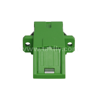 อะแดปเตอร์ Simplex ชนิดแนวทแยง SC พร้อมชัตเตอร์ภายในในตัว – กันฝุ่นและป้องกันดวงตาด้วยเลเซอร์ การสูญเสียการแทรกต่ำ สำหรับศูนย์ข้อมูลและการเชื่อมต่อไฟเบอร์ FTTx