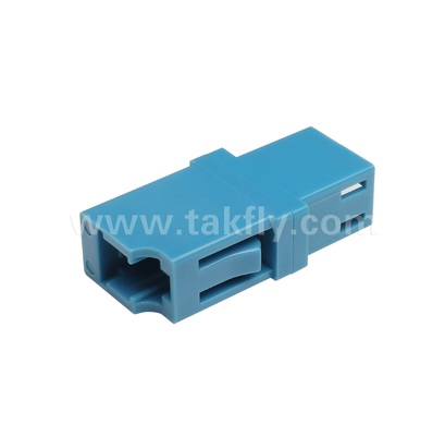 แอดป์เตอร์ไฟเบอร์ LC Simplex ความเสียในการใส่ที่ต่ํา, การจัดสรรความละเอียด, ทนต่ออุณหภูมิสูงและต่ํา, สําหรับศูนย์ข้อมูลและการเชื่อมต่อไฟเบอร์ FTTx
