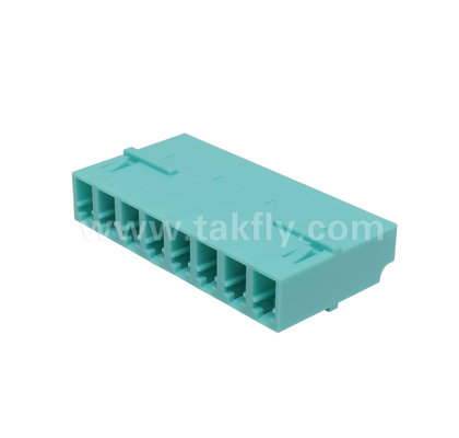 LC 8-Way Adapter 8 ใน 1 LC Duplex, High-Density Fiber Adapter, ความสูญเสียการใส่ต่ํา, สําหรับศูนย์ข้อมูลและ FTTx High-Density Patching