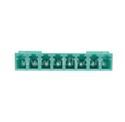 LC 8-Way Adapter 8 ใน 1 LC Duplex, High-Density Fiber Adapter, ความสูญเสียการใส่ต่ํา, สําหรับศูนย์ข้อมูลและ FTTx High-Density Patching