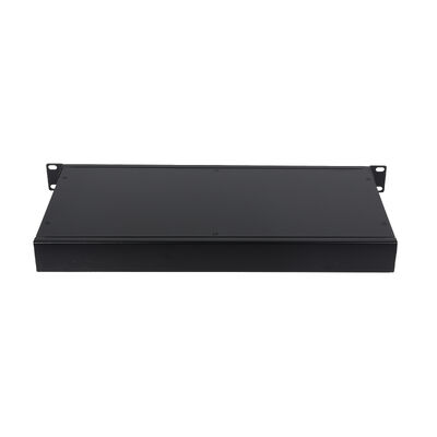 PLC Splitter 1U 19Inch 2x64 Rack Mount LC ไฟเบอร์ออปติกสําหรับศูนย์ข้อมูล FTTx