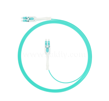 LC Push-Pull Uniboot Fiber Optic Patch Cord หน่อเดียวสองโคเรีย, Polarity Interchangeable, สําหรับการประกอบความหนาแน่นสูงและการใช้งานศูนย์ข้อมูล