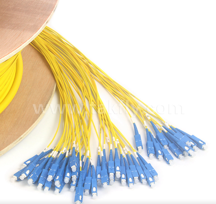 48-Core SC-SC Pre-terminated Breakout Patch Cord หน่วยความหนาแน่นสูง, การตั้งค่า Breakout Custom (Bare Fiber / 0.9mm / 2.0mm / 3.0mm) สําหรับศูนย์ข้อมูลและการใช้งานภายใน / นอก