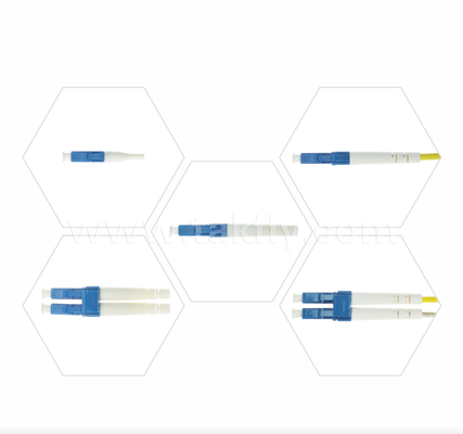LC Fiber Optic Connector SX/DX Simplex & Duplex, Small Form-Factor, Low Insertion Loss สําหรับเครือข่ายความหนาแน่นสูง