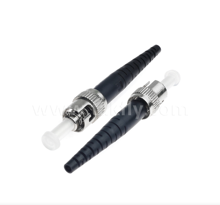 ST สายเชื่อมไฟเบอร์ออปติก รางบายอเน็ต Twist-Lock ความสูญเสียการใส่ที่ต่ํา คอมพลิเคชัน Multimode/Singlemode
