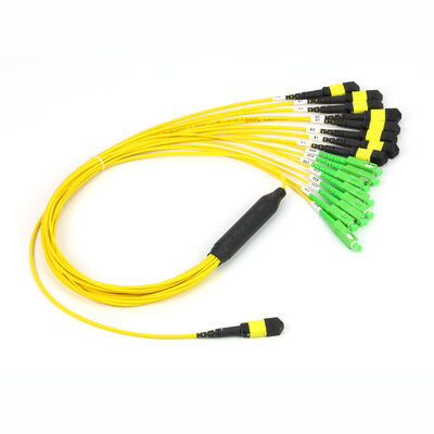 MPO/MTP Patchcord Cable Fanout Splitter SC/LC/FC/ST/MPO สายไฟเบอร์ออปติกสําหรับศูนย์ข้อมูล AI FTTx Telecom