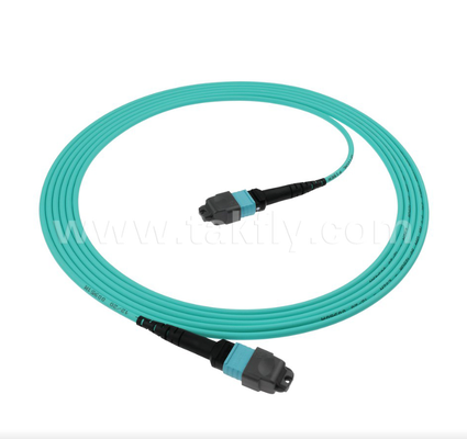 MPO/MTP 16-Fiber OM4 Trunk Cable หนาแน่นสูง เสียการใส่ต่ําสําหรับศูนย์ข้อมูลขนาดใหญ่ (40G/100G/400G Ready)
