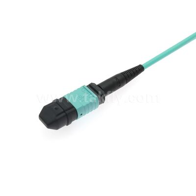 สายแพทช์คอร์ดใยแก้วนำแสง MPO/MTP-LC แบบแยกสำหรับศูนย์ข้อมูล การเดินสาย AI FTTx